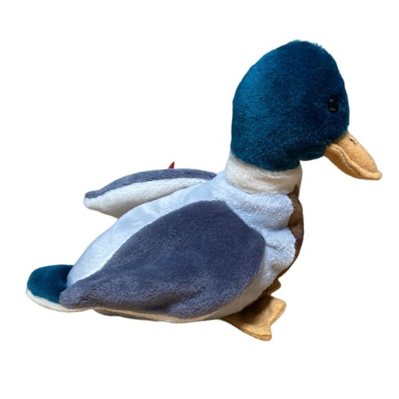Ty Beanie Baby Jake The Mallard Duck Plush Toy Collectible 1997 Original Baby Wi - Picture 3 of 10